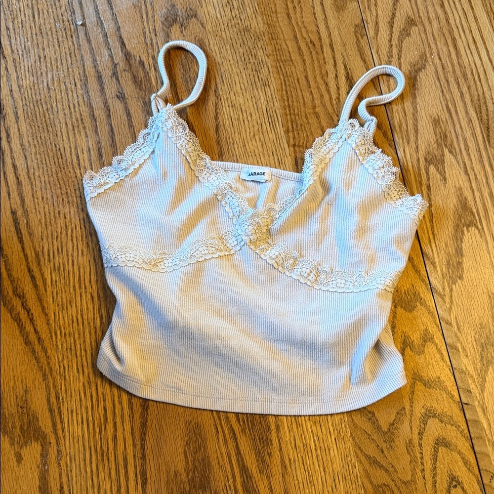Garage Cream Lace Cami Top